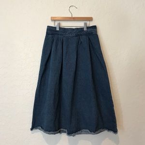 RESERVED ⭐️ High waisted denim circle skirt